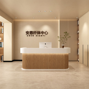 Hiện đại LED <span class=keywords><strong>L</strong></span> hình dạng nhân viên tiếp tân bàn Boutique tiếp tân quầy <span class=keywords><strong>l</strong></span>ễ tân cho salon cửa hàng khách sạn Công ty chào đón bàn - Product Image 3