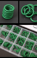 Kit de joints toriques et rondelles en caoutchouc EPDM/NBR Hustech, modèle standard, 270 pièces, vert, 18 tailles, durable, pour usage industriel et climatisation