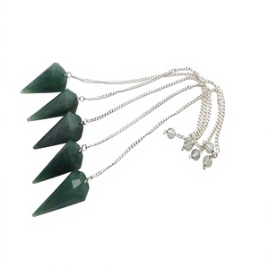 Péndulo de Lapislázuli Natural Facetado con Cadena de Plata, Herramienta de Cristaloterapia - Product Image 4
