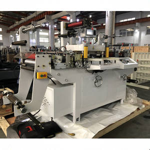 Заводская распродажа zonten MQ-350 с клейким этикетком плоский высекательный пресс автомат для резки горячее тиснение ламинации штамповки - Product Image 6