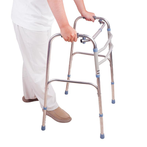 Factory Supply Stainless Steel <strong>Disabled</strong> <strong>Walker</strong> Height Adjustable Foldable Portable Lightweight Rehabilitation - Product Image 4