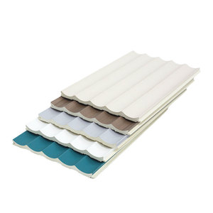 WPC Pola Gelombang Eco Wood Grilles Plafon Dinding Pelapis Dinding Latar Belakang Tembok Besar - Product Image 2