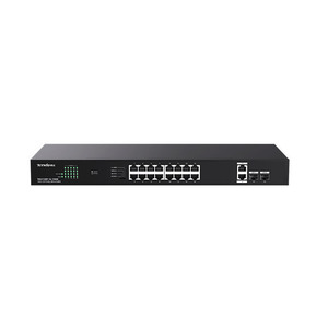 สวิตช์จ่ายไฟแบบจัดการได้ <span class=keywords><strong>Tenda</strong></span> 16 พอร์ต Gigabit POE พร้อมระบบตรวจสอบและเปลี่ยนทิศทางการจ่ายไฟ รุ่น TEG1120P-16-150W - Product Image 1