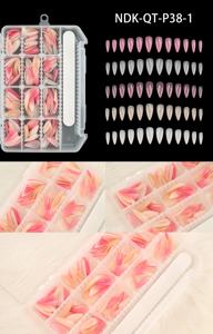 Puntas <span class=keywords><strong>de</strong></span> <span class=keywords><strong>uñas</strong></span> artificiales <span class=keywords><strong>de</strong></span> <span class=keywords><strong>gel</strong></span> suave superfino, formas <span class=keywords><strong>de</strong></span> Stiletto, mezcla <span class=keywords><strong>de</strong></span> colores para <span class=keywords><strong>verano</strong></span> - Product Image 6