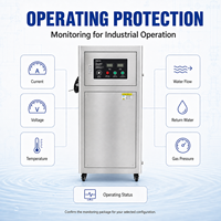 Mesin Generator Ozon Sumber Oksigen Berpendingin Air Industri 100g untuk Pengolahan Air Industri dengan Sistem Konsentrasi Tinggi