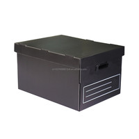 Boîtes de rangement pour documents MK Coroplast, caisses d'archives en polypropylène ondulé A4, boîtes en plastique avec couvercle