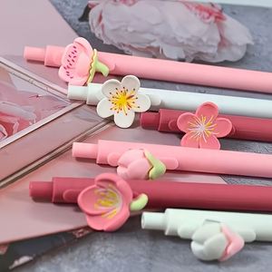 Bolígrafo Deportivo con Logotipo, 1.0 mm, Plástico, Forma de Flor Rosa, Mecanismo de Empuje, con Clip Decorativo 3D, Regalo Escolar - Product Image 4