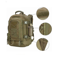 Sac à dos tactique multifonctionnel 55L en tissu Oxford durable, grande capacité, neuf d'usine, vente en gros