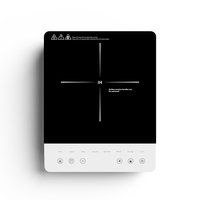 Cuisinière à induction portable 2000W, contrôle tactile, cuisinière électrique, 8 modes de cuisson, minuterie, chauffage rapide en 3H