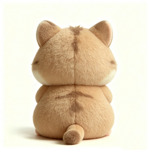 Hamster de peluche con ojos arcoíris personalizados, lindo peluche de hamster, juguete de peluche de hamster, peluche de hamster beige esponjoso - Product Image 4