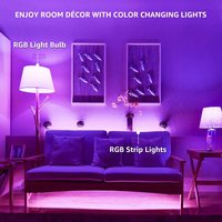 Ampoules LED 3W 5W 10W, ampoule à changement de couleur RVB avec télécommande, ampoule à intensité variable pour la décoration de fête