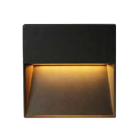 Applique murale LED carrée 6W & 12W Lampe de marche décorative en aluminium montée en surface pour éclairage d'escalier pour montage en surface murale
