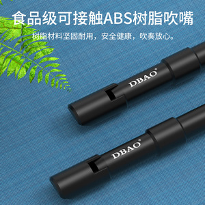 DBAOアイリッシュホイッスルビギナーのABSフルート6穴CおよびDハイトーンメタルレコーダークラリネット - Product Image 4