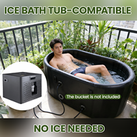 ZT Dropship : Refroidisseur de bain de glace, Baignoire de récupération, Piscine froide gonflable, Baignoire froide avec marches, Baril de plongée froide - Livraison directe usine