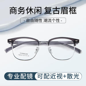 Montures de lunettes en titane rectangulaires unisexes légères avec protection contre la lumière bleue, monture complète, origine Danyang 2022 - Product Image 4