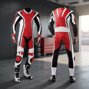 Leather <b>Motorcycle</b> Suit-Waterproof Windproof Breathable Full Sleeve Unisex Autumn <b>Summer</b> - Product Image 5