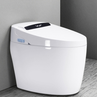 WC intelligent japonais en céramique de haute qualité avec télécommande, chasse d'eau cyclonique, double chasse, à poser au sol, siphon en P/S, siège vocal