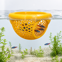 Cueva de Malla Orgánica Moderna para Peces, Área de Descanso Flotante Impresa en 3D para Acuarios, de Plástico Ecológico para Peceras de Betta y Peces Dorados