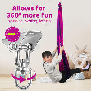 Hamaca de Yoga para Niños, Columpio Sensorial para Niños con Autismo, Columpio Sensorial para Jugar en Interiores y Exteriores, Hamacas de Yoga Ajustables de Doble Capa - Product Image 3