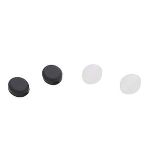 Fundas de silicona antideslizantes redondas pequeñas ZT en blanco y negro para gafas, accesorios para monturas metálicas, verano 2024 - Product Image 1