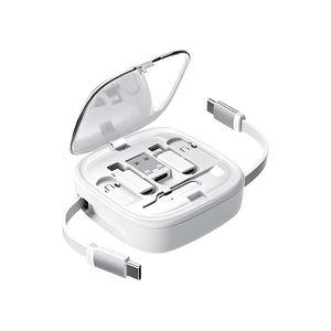 COTECi Adaptador de Viaje Portátil Multifuncional Seis en Uno con Organizador de Cables Retráctil y Agujas para Tarjetas - Product Image 1