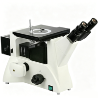 50X~500X Inverted Differential Interference Contrast Metallurgical Microscope with Halogen Lamp