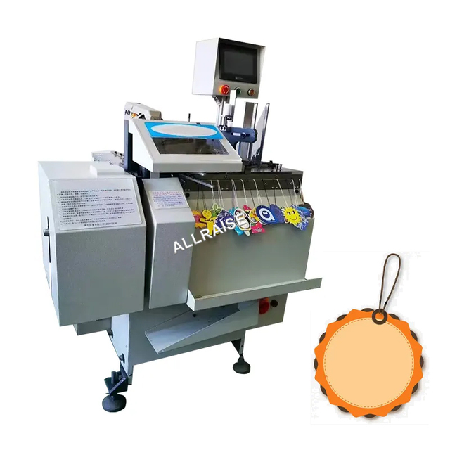 Automatic Hangtag Cord Stringing Machine Hangtag Threader Label String Inserting Hang Tag Tying Machine