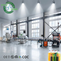 Línea de Producción de Bebidas Carbonatadas DCGF8-8-3 1000BPH con Sistema de Mezcla y Carbonatador Monobloque 3 en 1 para Botellas PET