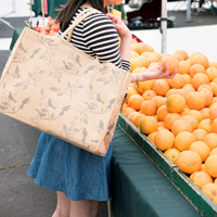 Bolso de mano de mercado de yute para el hogar a la moda con asa duradera Bolsas De Yute Con parte inferior reforzada bolsillo Interior Abaca bolso de mano con cremallera
