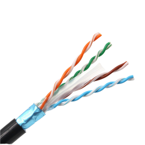 Lan cáp ngoài trời cáp đồng CCA 4 cặp bên ngoài FTP PVC <span class=keywords><strong>LSZH</strong></span> 1000ft 305M CAT6 cat6A Mạng Cáp - Product Image 4