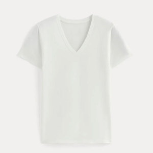 Últimos Diseños, Camiseta de Verano Ligera para Mujer, Colores Personalizados, Secado Rápido, Transpirable, Cuello en V, Estampado Floral, Poliéster/Algodón - Product Image 5