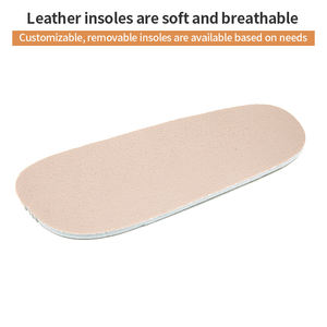 Semelles flexibles faites à la main en caoutchouc à la mode en cuir décontracté pieds nus chaussures de conception unisexe chaussures de fantaisie en gros - Product Image 6