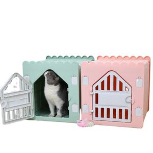 Hoge Kwaliteit <span class=keywords><strong>Plastic</strong></span> Huisdier Huis Geweldig Voor Kleine Huisdier Kat En Hond - Product Image 1