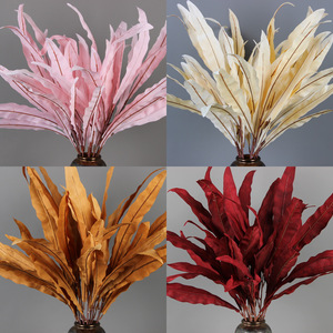 Feuilles de varech artificielles, fleurs en soie, décorations de plafond pour mariage, branche unique, teintes à la main, moulage par injection, fabriqué en Chine - Product Image 3