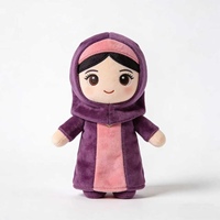 Peluche personnalisée de fille du Moyen-Orient, mascotte personnalisée, peluche douce, poupée de personnage humain