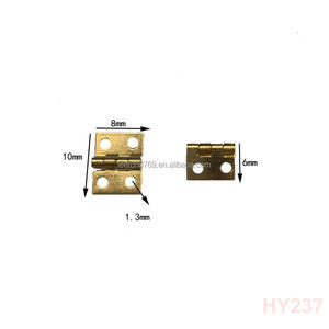 स्टॉक आपूर्ति 10x8 मिमी मिनी पीतल हिंज - Product Image 6