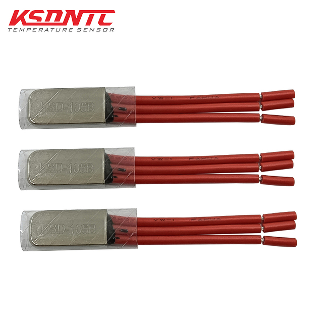 KSD9700 Three-Phase Motor Thermal Protector 380V10A Metal Closed Switch Thermostat for Cars Electric Power Source