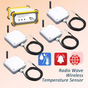 Enregistreur en temps réel, 4 ensembles de capteurs de température sans fil industriels, système de collecte de données - Product Image 1