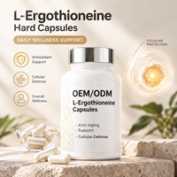 Capsules d'ergothionéine, complément nutritionnel naturel à base d'acides aminés, antioxydant, GMP, vente en gros OEM
