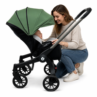 Poussette bébé pliable 4 en 1 en alliage d'aluminium sur mesure, vente en gros, pour les voyages en plein air et les vacances