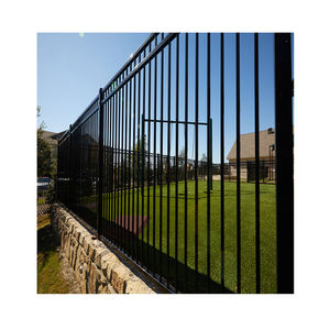 سياج ألومنيوم أسود أفقي مسطح الأعلى للخصوصية، رائج المبيعات - Product Image 6