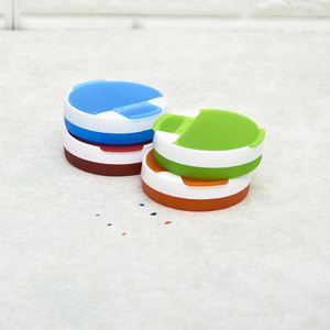 Hot Selling Mini Portable Round Shape 4 Cases Plastic Pill <b>Box</b> With Custom Logo - Product Image 3