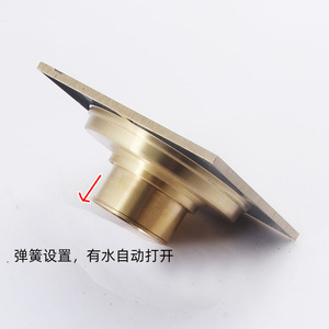 ท่อระบายน้ำทองแดงทรงสี่เหลี่ยม แบบสองทาง ป้องกันการกัดกร่อน เชื่อมต่อแบบเกลียว ใช้สำหรับห้องน้ำและเครื่องซักผ้า - Product Image 3