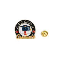 Broche de chapeau de doctorat pour les cadeaux de remise de diplôme universitaire, badge personnalisé pour la célébration du jour de remise de diplôme, broche de revers