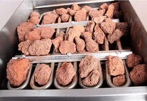 Venta caliente de fábrica Lava Rock Kitchen <span class=keywords><strong>Gas</strong></span>/Parrilla de barbacoa eléctrica Uso de cocina comercial - Product Image 5