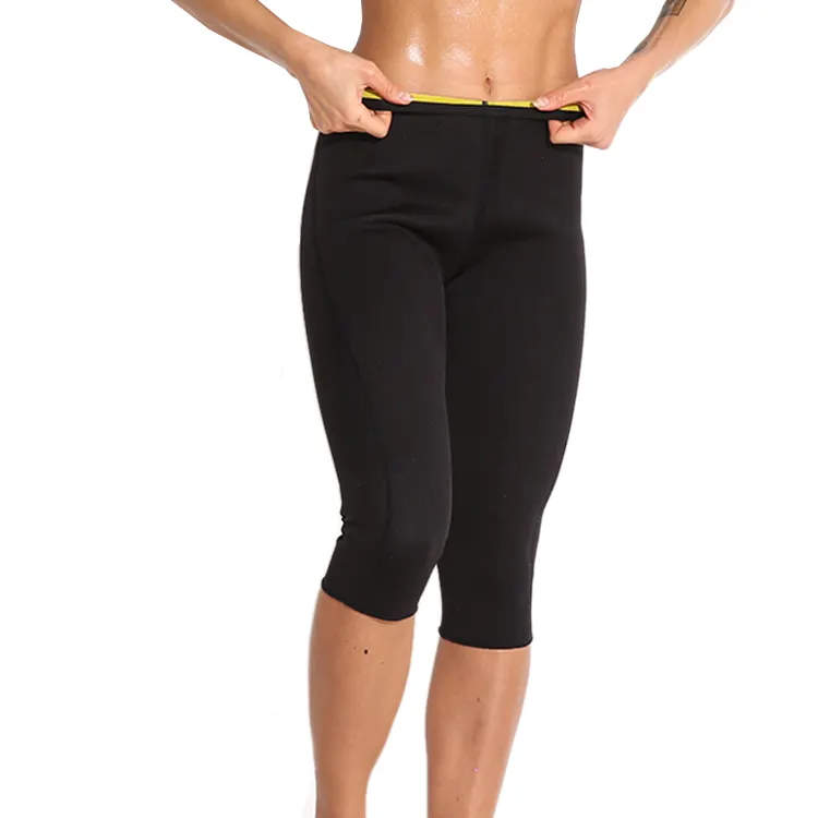 Pantalones cortos adelgazantes para Sauna, mallas de neopreno para ejercicio de Fitness