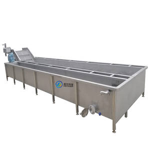 Laveuse à bande transporteuse <span class=keywords><strong>avec</strong></span> trémie pour légumes et fruits, machine à laver à bulles <span class=keywords><strong>avec</strong></span> sécheuse - Product Image 2