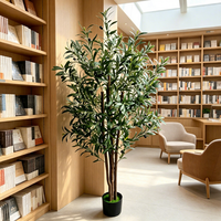 Articles de décoration moderne pour la maison, faux oliviers en pot, plantes artificielles en tissu, décoration pour événements, fêtes, Pâques, mariages, cadeaux de Noël