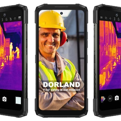 Delan Android 14 Thermal Imaging 4G Petrochemical Plant Ship Upgrade Version Unicorn9 Explosion-Proof Smartphone Black