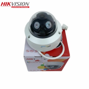 Hikvision-Cámara de red domo fija POE IP67, micrófono incorporado, luz híbrida inteligente a todo color, versión en inglés, 4 MP, IP67 - Product Image 2